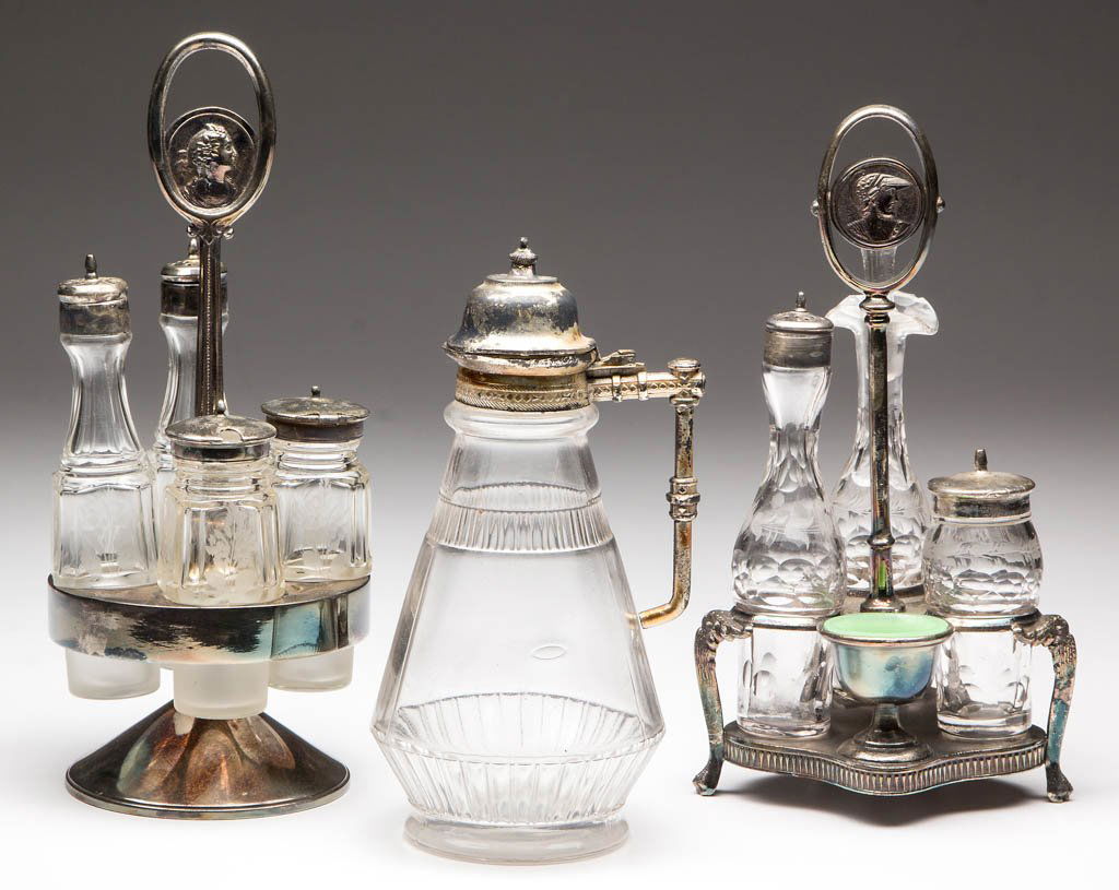 ASSORTED PRESSED GLASS ARTICLES, LOT OF THREE (1 of 1)