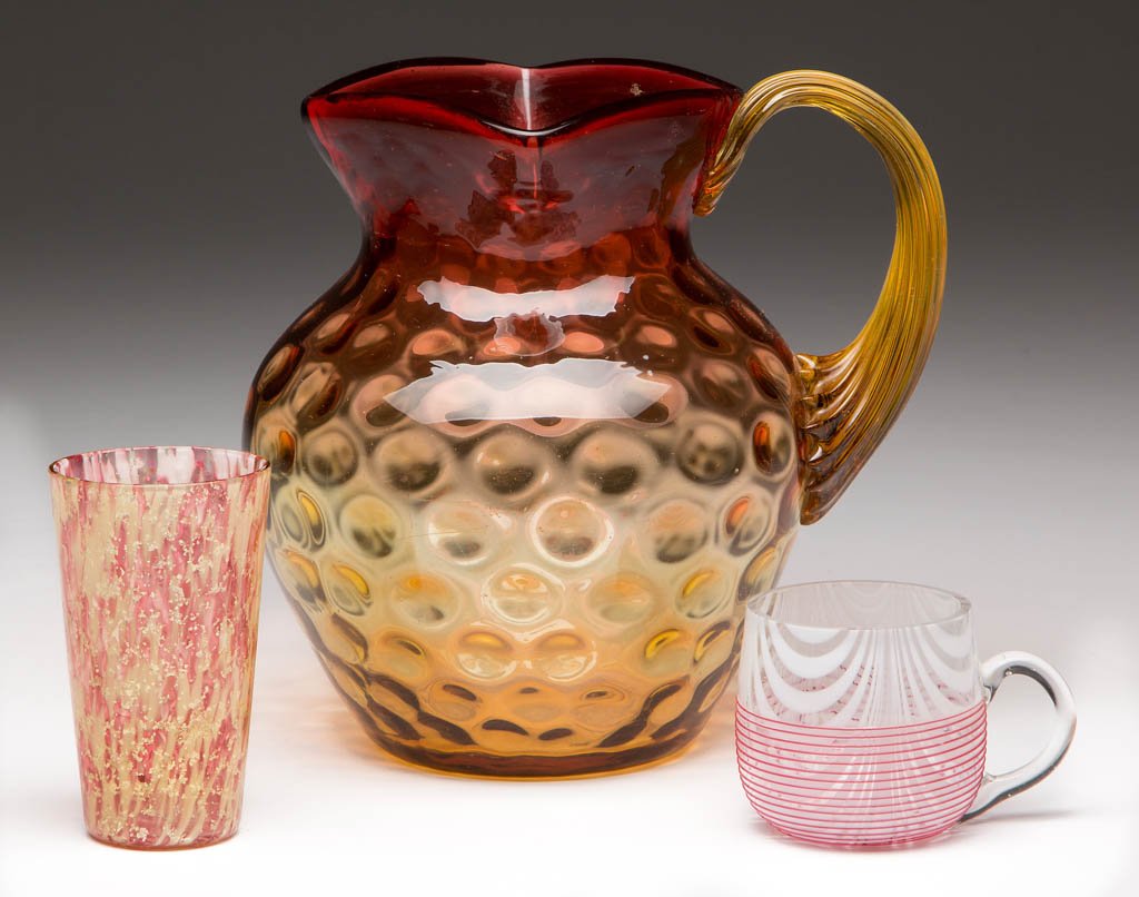 HOBBS AND OTHER GLASS ARTICLES, LOT OF THREE (1 of 1)