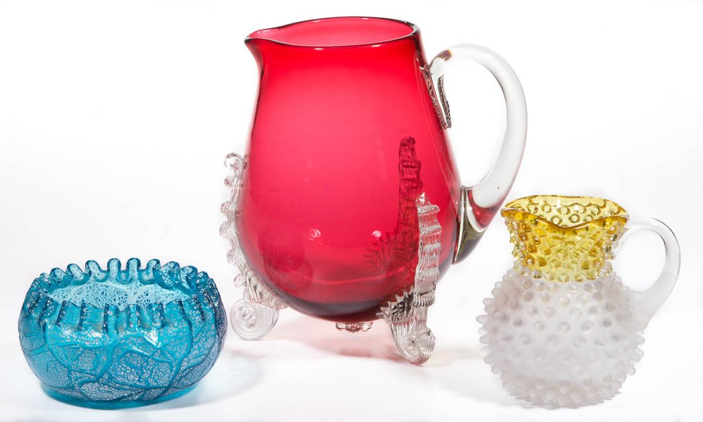 ASSORTED HOBBS GLASS ARTICLES, LOT OF THREE (1 of 1)