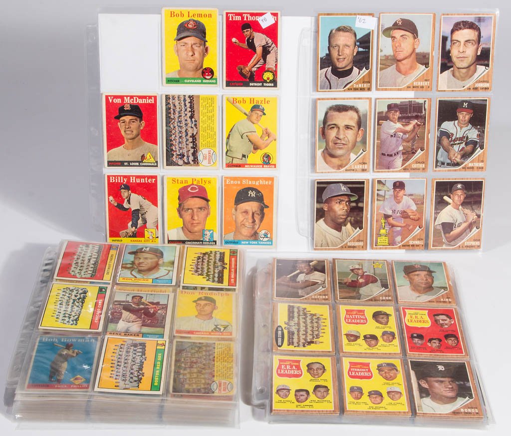 1950'S AND 1960'S TOPPS BASEBALL CARDS, LOT OF 326 (1 of 1)