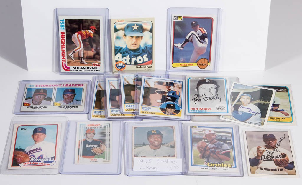 ASSORTED NOLAN RYAN BASEBALL CARDS, LOT OF 11 (1 of 1)