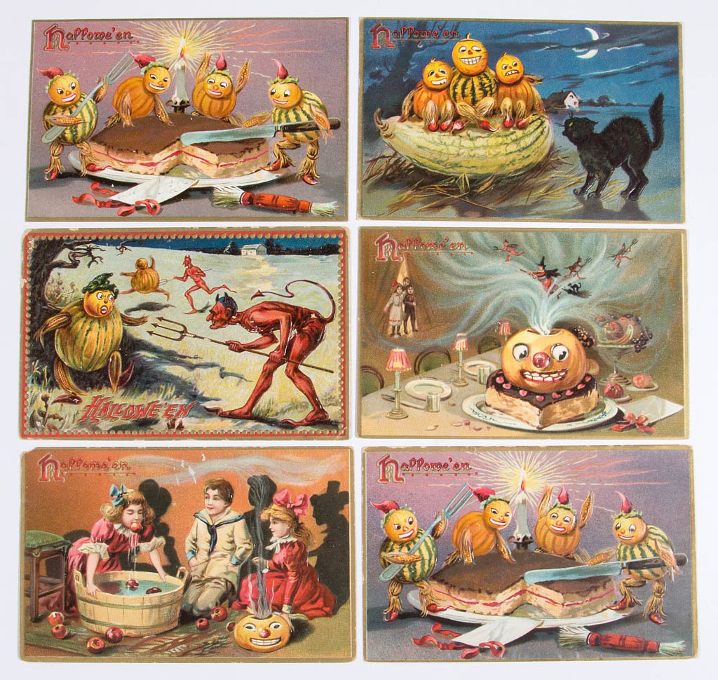 ASSORTED HALLOWEEN POST CARDS, LOT OF 24 (1 of 4)