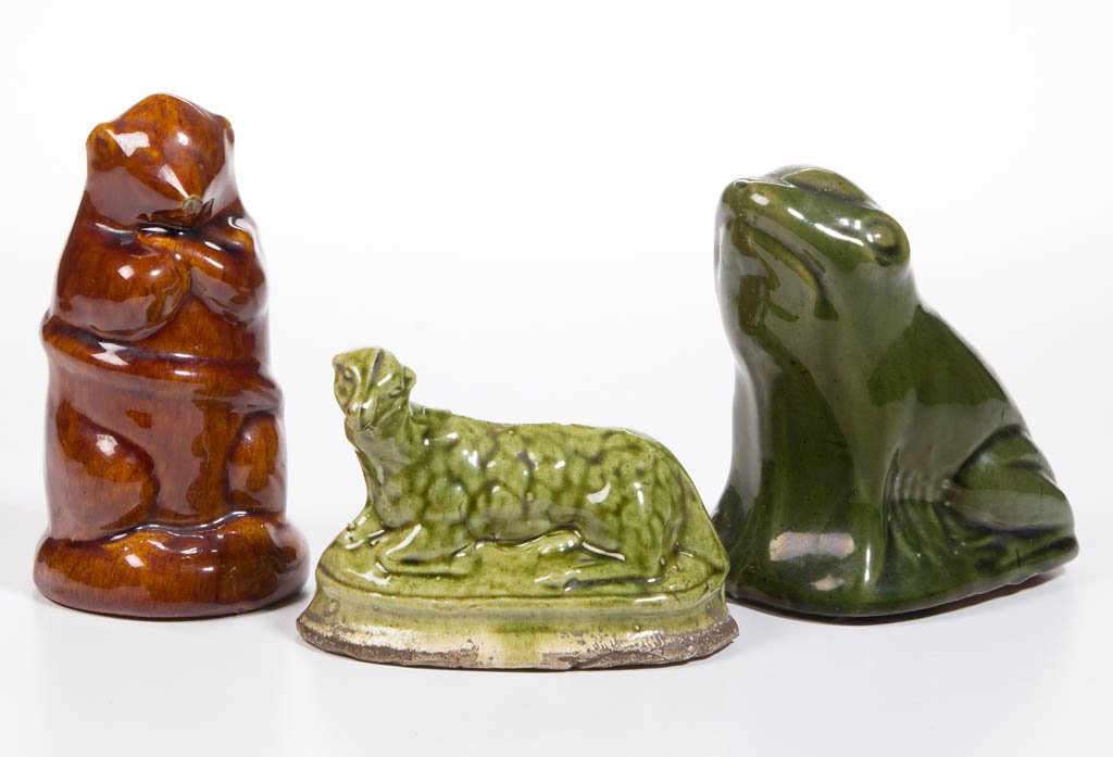 AMERICAN / ENGLISH FIGURAL ANIMAL CERAMIC PENNY BANKS, (1 of 1)