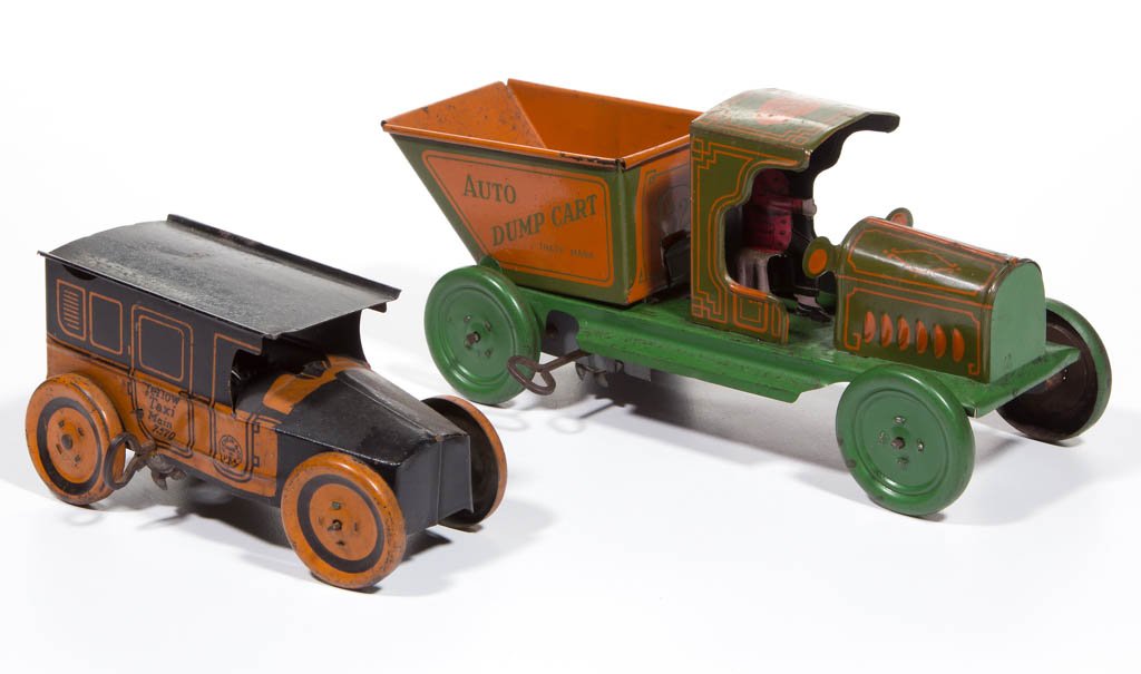 AMERICAN TIN LITHOGRAPH WIND-UP AUTO TOYS, LOT OF TWO (1 of 2)