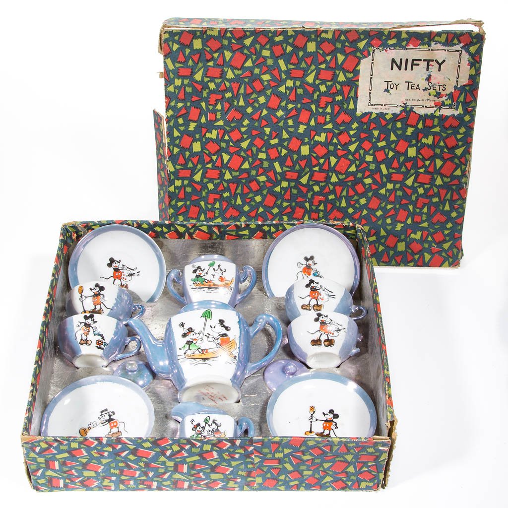 Occupied Japan Mickey And Minnie Mouse Toy Tea Set Occupied Japan Mickey And Minnie Mouse Toy Tea Set