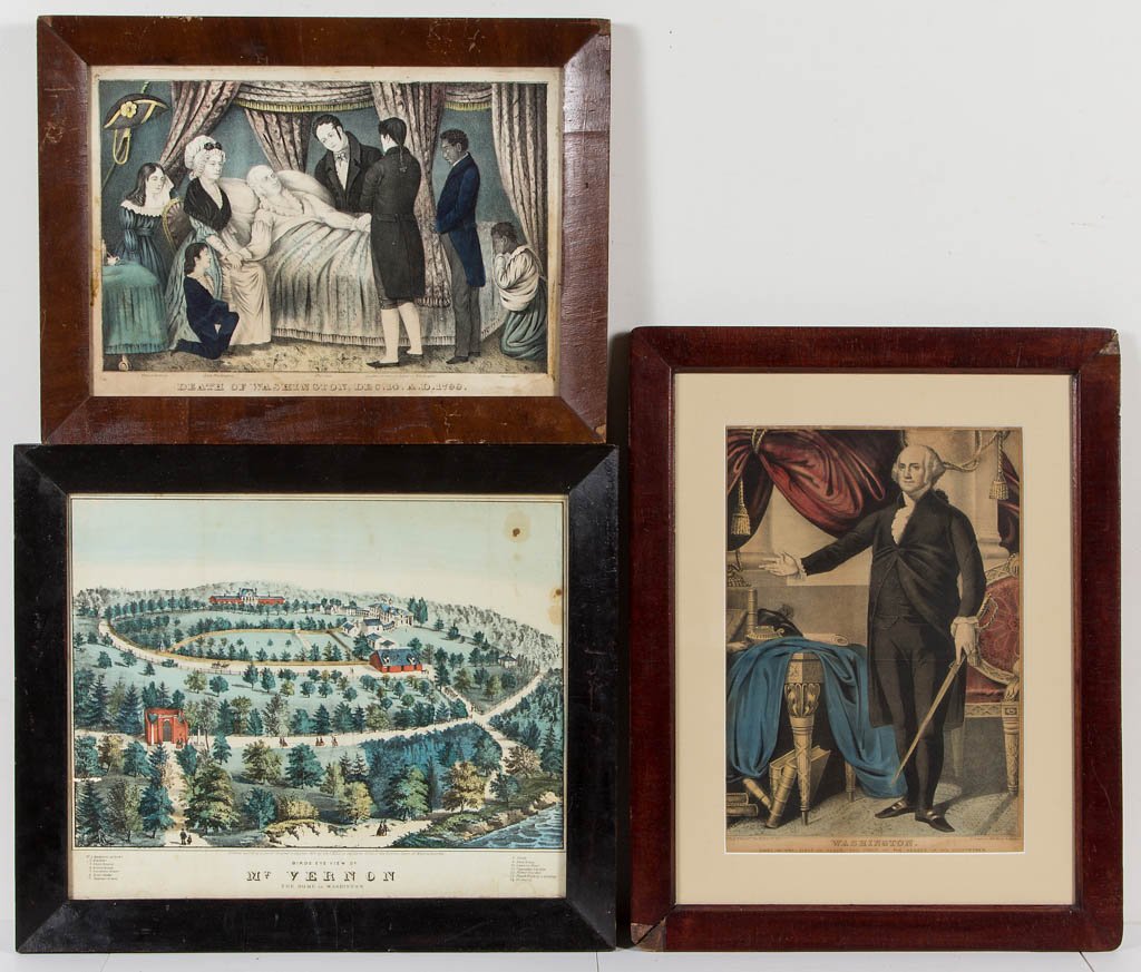 AMERICAN HISTORICAL PRINTS, LOT OF THREE (1 of 4)
