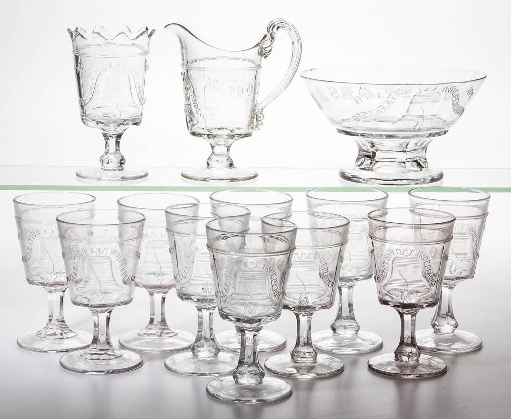 LIBERTY BELL EAPG TABLE ARTICLES, LOT OF 13 (1 of 1)