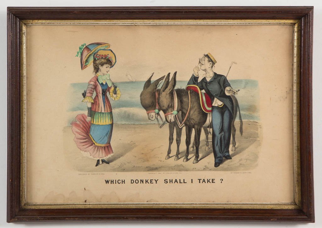 CURRIER & IVES SATIRICAL PRINT (1 of 1)