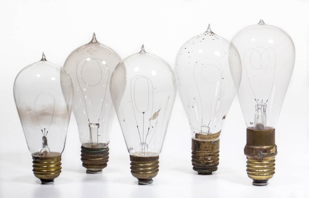 ASSORTED MANUFACTURERS LIGHT / LAMP BULBS, LOT OF FIVE (1 of 1)