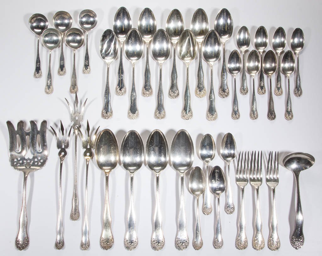 GORHAM STERLING SILVER FLATWARE ARTICLES, LOT OF 39 (1 of 1)