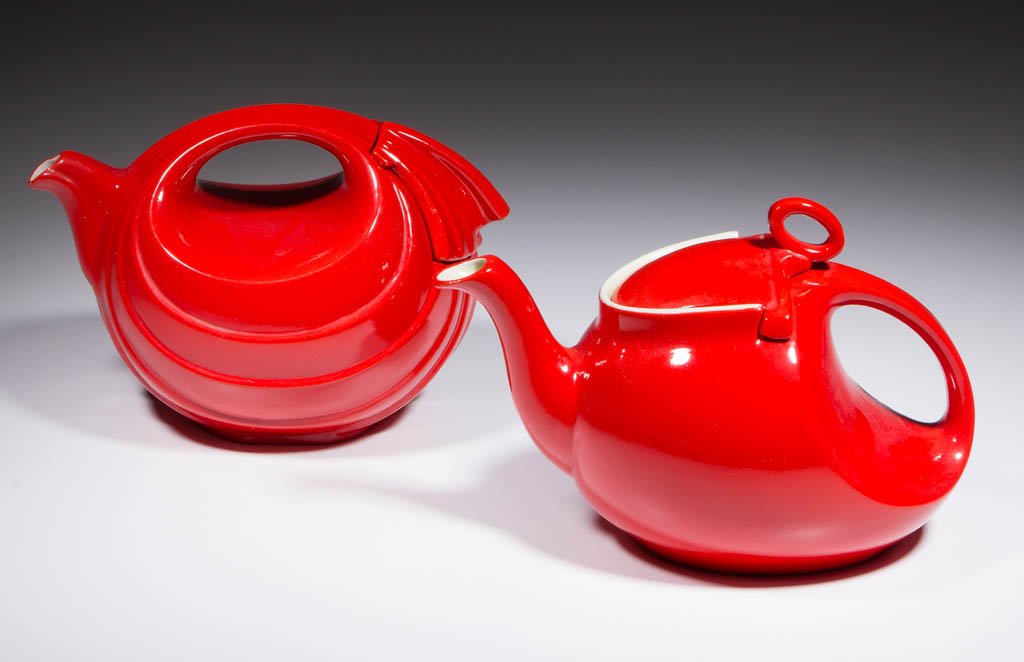 AMERICAN HALL CERAMIC TEAPOTS, LOT OF TWO (1 of 1)