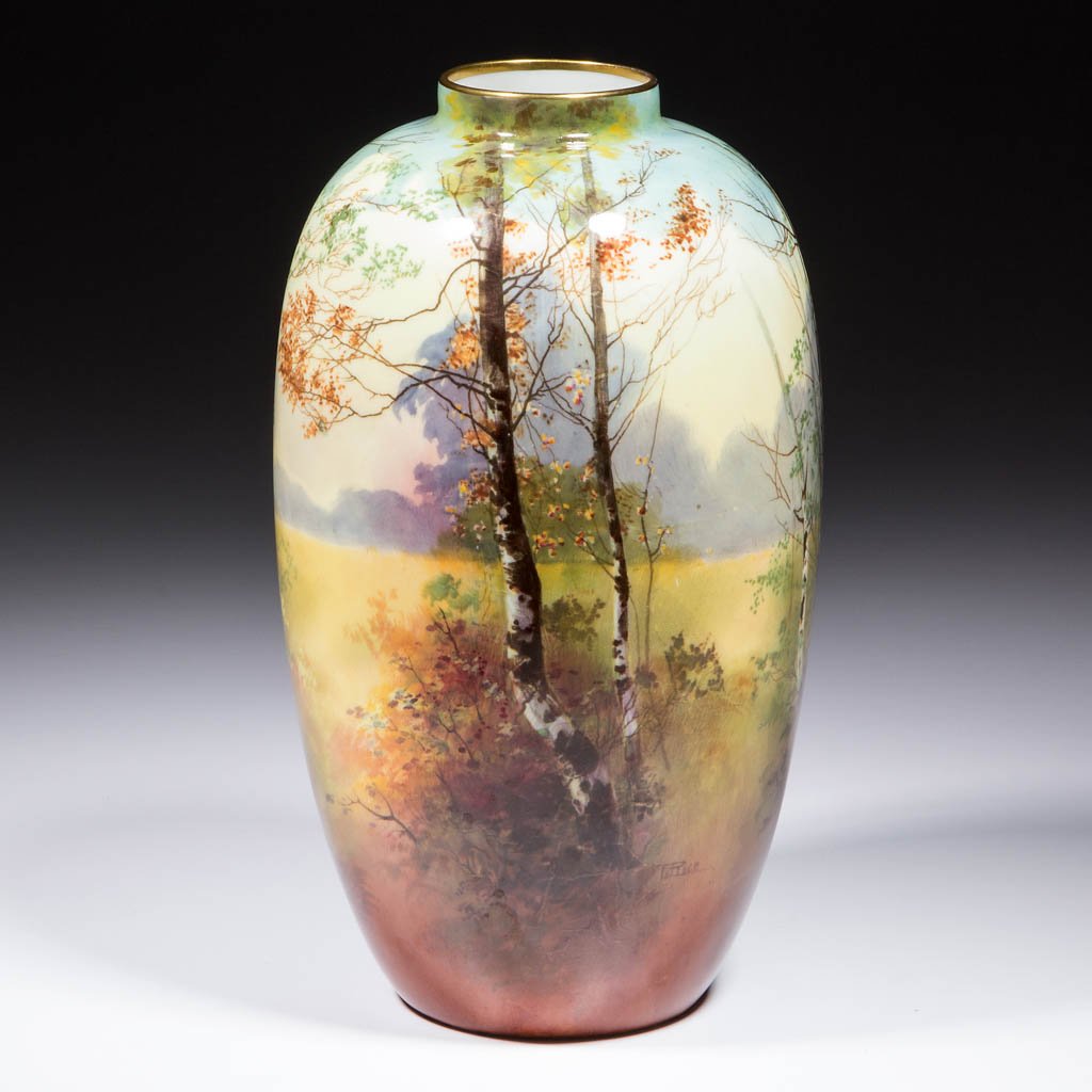 ENGLISH ROYAL DOULTON CERAMIC VASE (1 of 3)