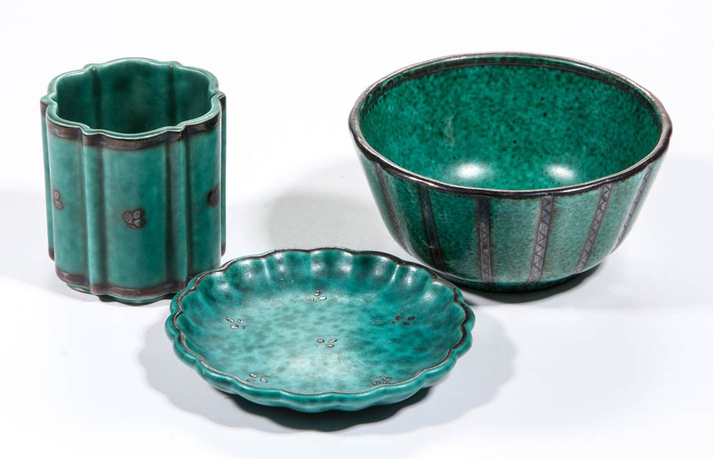 SWEDISH GUSTAVSBERG ARGENTA CERAMIC ARTICLES, LOT OF (1 of 1)