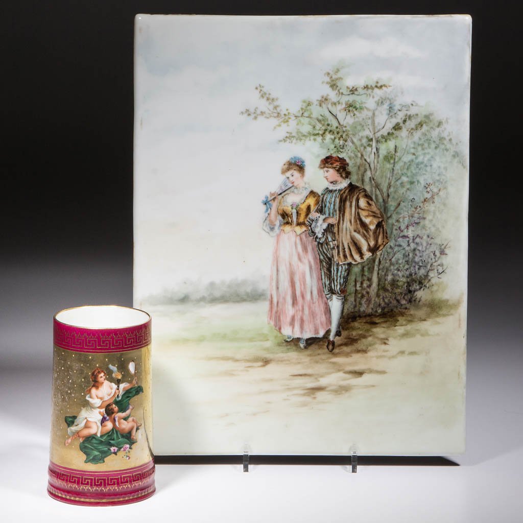 CONTINENTAL CERAMIC ARTICLES, LOT OF TWO (1 of 3)