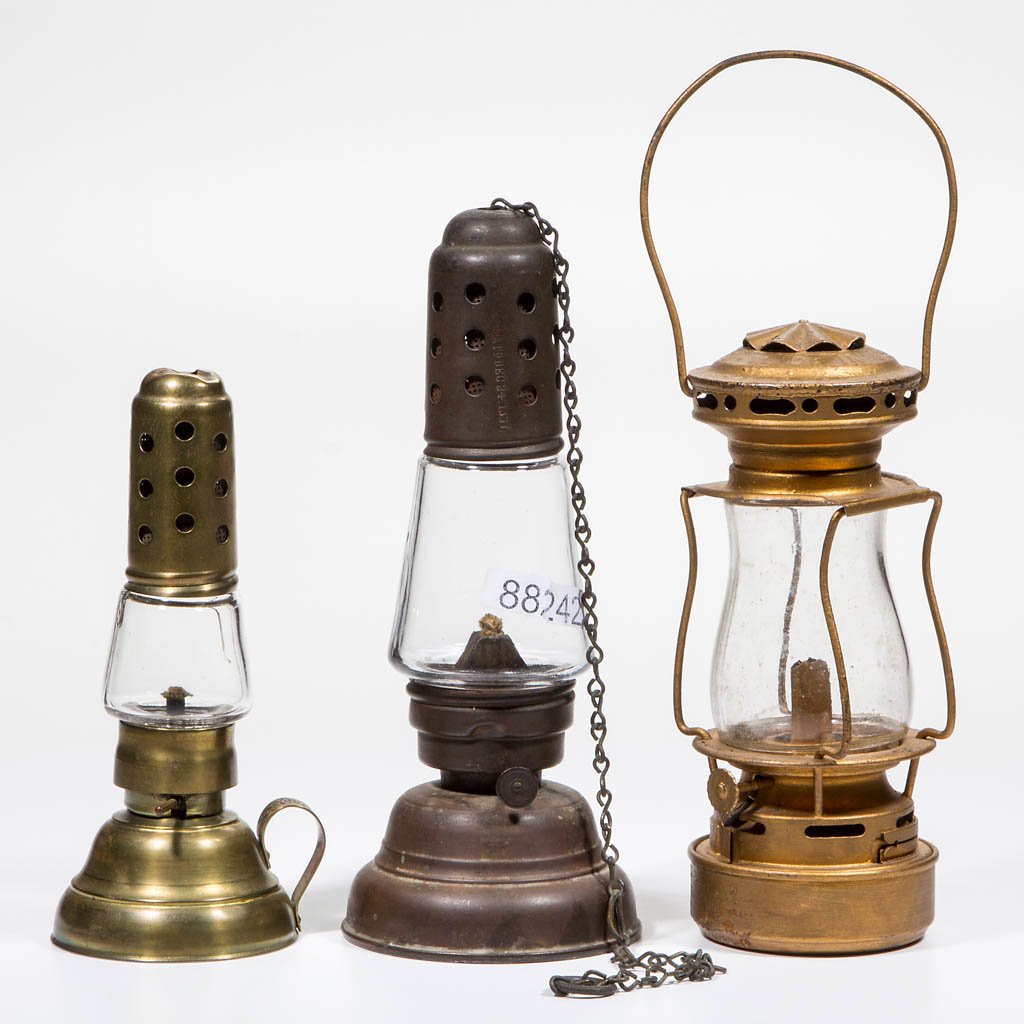 ASSORTED METAL LANTERNS, LOT OF THREE (1 of 1)