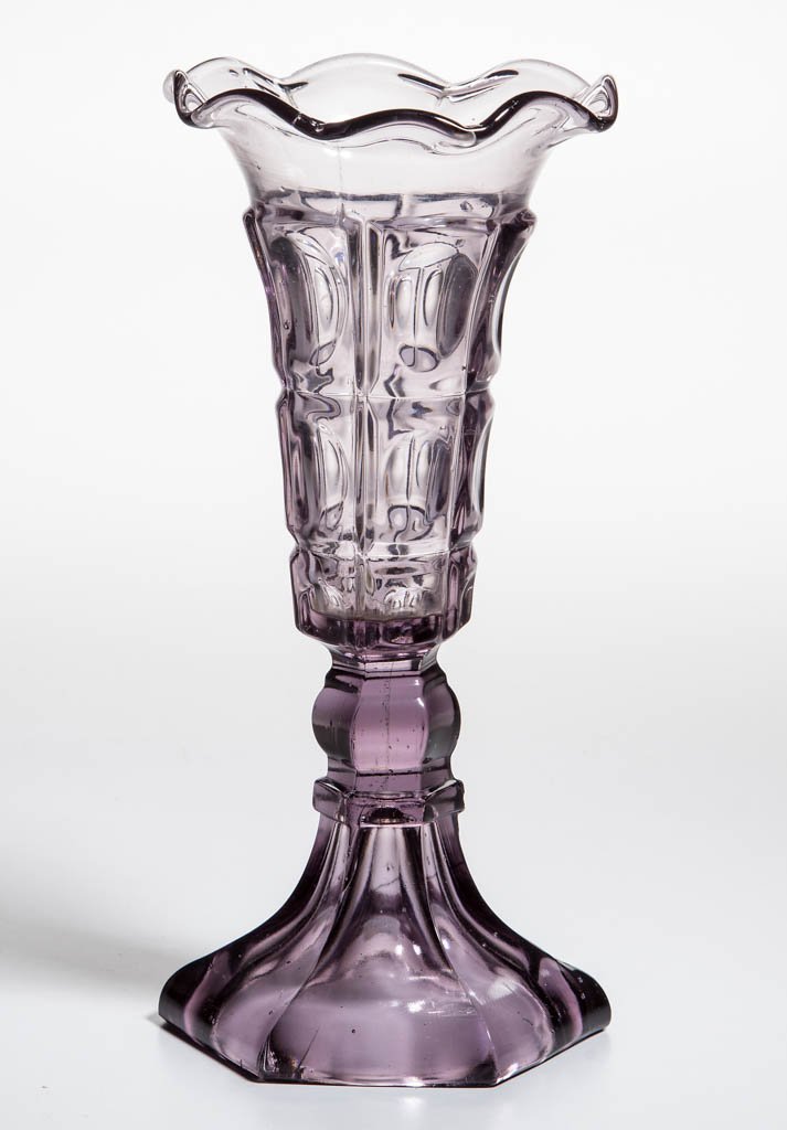 PRESSED THREE-PRINTIE BLOCK VASE (1 of 1)