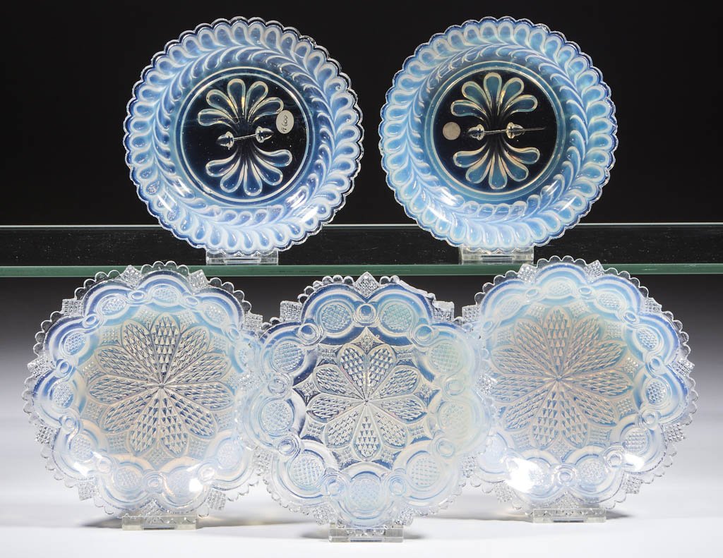 ASSORTED EARLY PRESSED PATTERN TABLE ARTICLES, LOT OF (1 of 1)