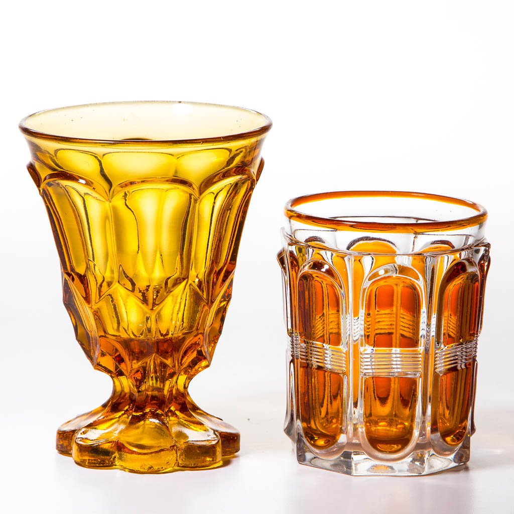 ASSORTED PRESSED TUMBLERS, LOT OF TWO (1 of 1)