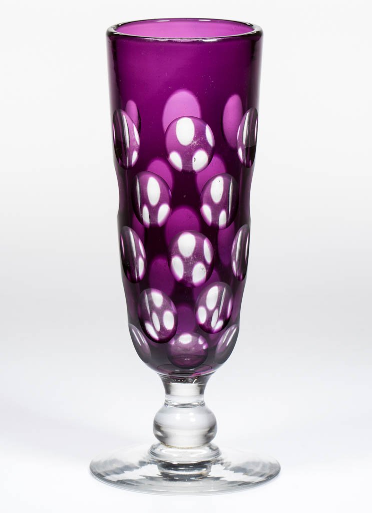 CUT OVERLAY PUNTY ALE GLASS (1 of 1)