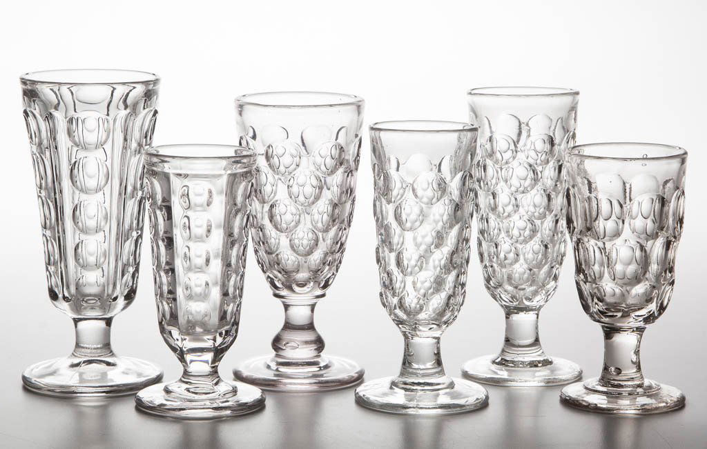 ASSORTED EAPG ALE GLASSES, LOT OF SIX (1 of 1)