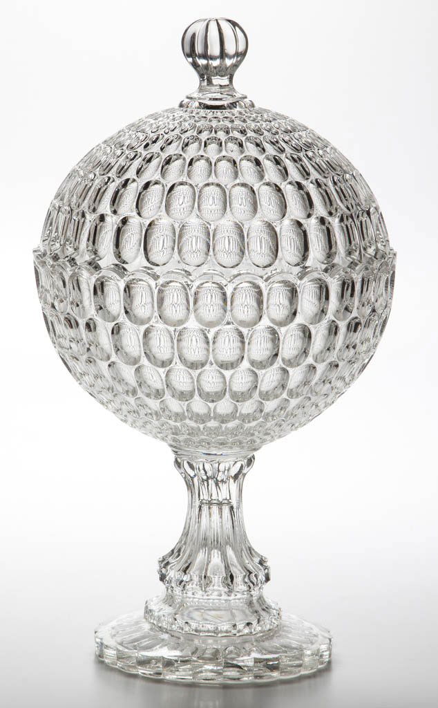 EARLY THUMBPRINT / ARGUS (OMN) SPHERICAL COVERED BOWL (1 of 1)