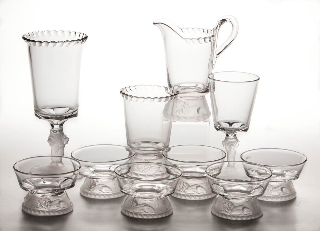 LION - FROSTED ARTICLES, LOT OF TEN (1 of 1)