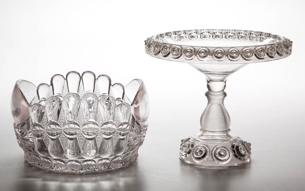 ASSORTED EAPG TABLE ARTICLES, LOT OF TWO (1 of 1)