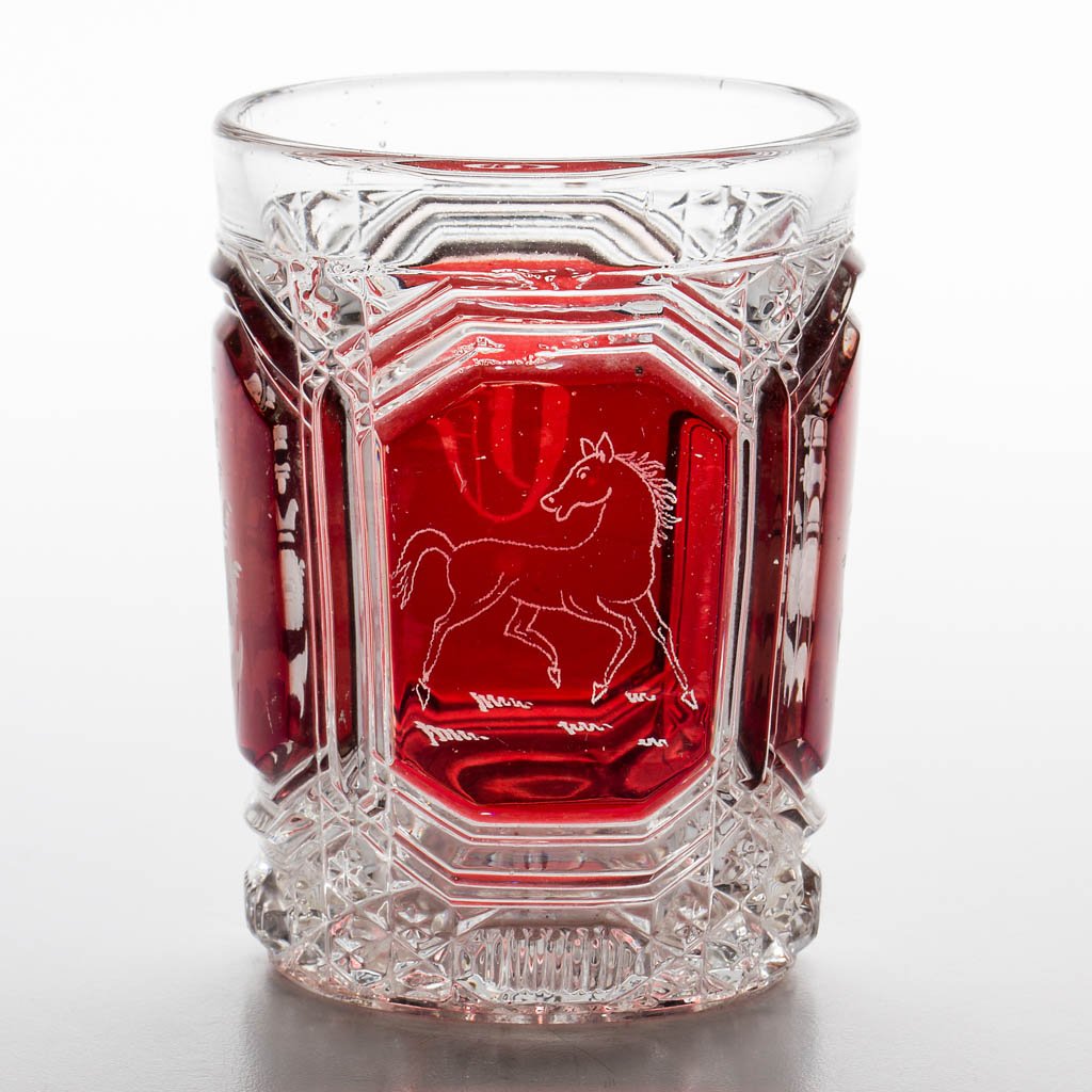 BUNGALO - RUBY-STAINED TUMBLER (1 of 1)