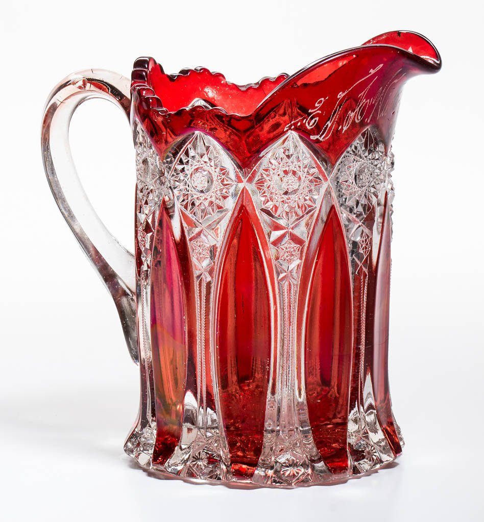 NOGI (OMN) - RUBY-STAINED WATER PITCHER (1 of 1)