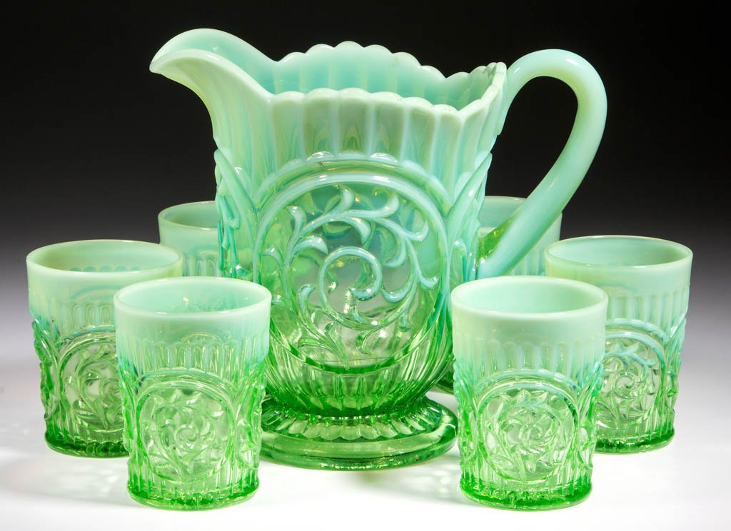 CIRCLED SCROLL SEVEN-PIECE WATER SET (1 of 1)