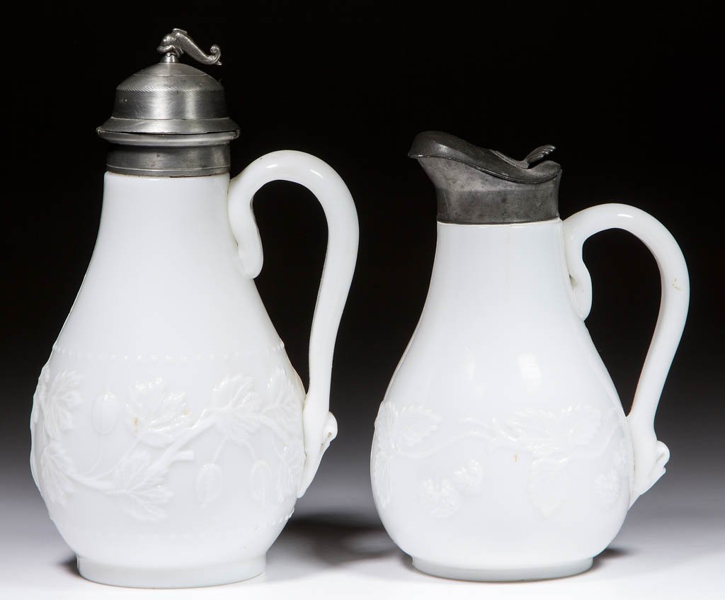 ASSORTED EAPG SYRUP PITCHERS, LOT OF TWO (1 of 1)
