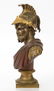 CONTINENTAL BRONZE BUST OF A ROMAN SOLDIER - 2