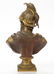 CONTINENTAL BRONZE BUST OF A ROMAN SOLDIER - 3