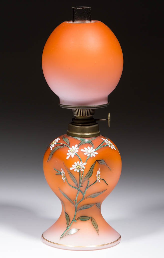 CASED GLASS WITH SATIN FINISH MINIATURE LAMP (1 of 1)