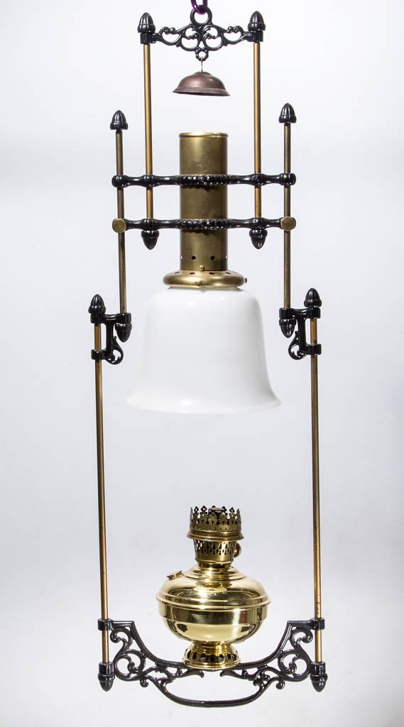 ALADDIN MODEL 4 NO. 113 KEROSENE CHANDELIER (1 of 1)