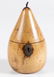 GEORGE III FRUITWOOD PEAR-FORM TEA CADDY