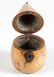 GEORGE III FRUITWOOD PEAR-FORM TEA CADDY - 2
