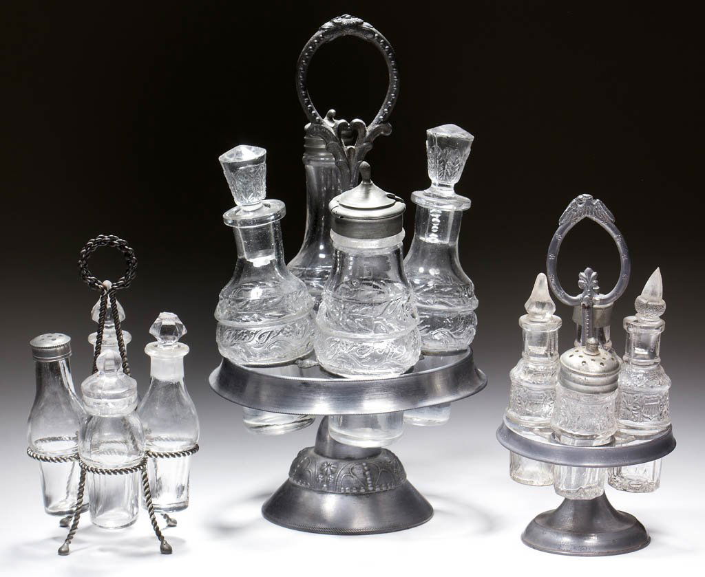 ASSORTED BLOWN-MOLDED TOY CASTER SETS, LOT OF THREE (1 of 1)