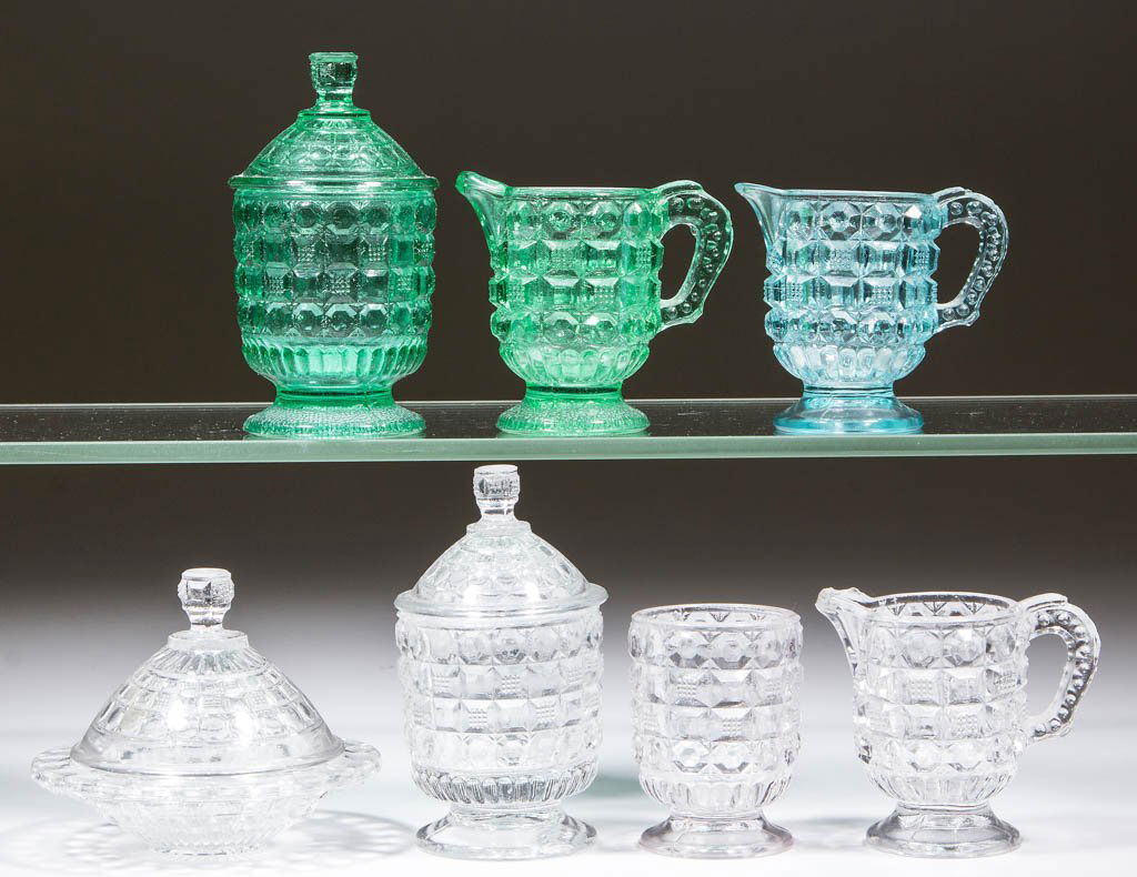 TAPPAN CHILDREN'S GLASS TOY ARTICLES, LOT OF SEVEN (1 of 1)