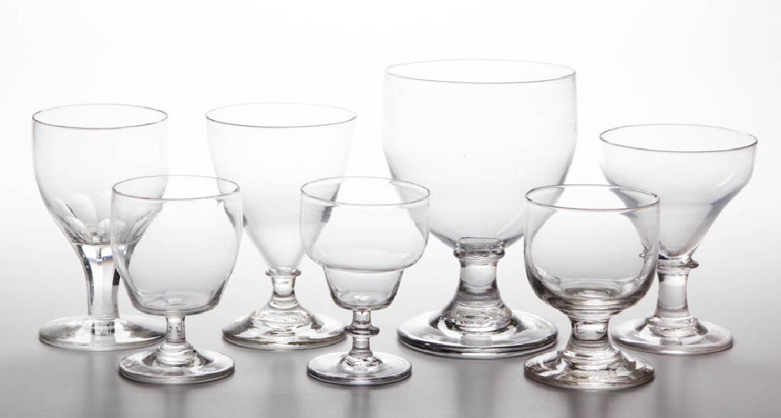 ASSORTED FREE-BLOWN RUMMERS, LOT OF SEVEN (1 of 1)