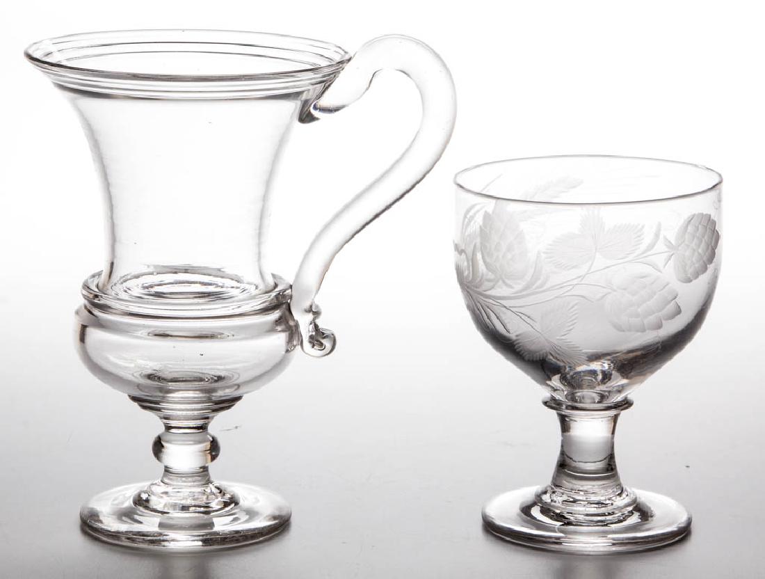 ASSORTED FREE-BLOWN DRINKING VESSELS, LOT OF TWO (1 of 1)