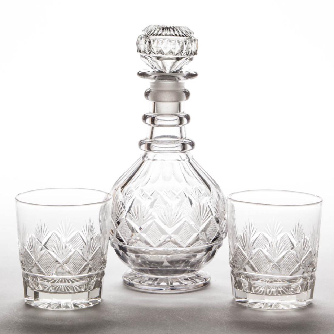 CUT STRAWBERRY DIAMONDS AND FANS DRINKING ARTICLES, LOT (1 of 1)