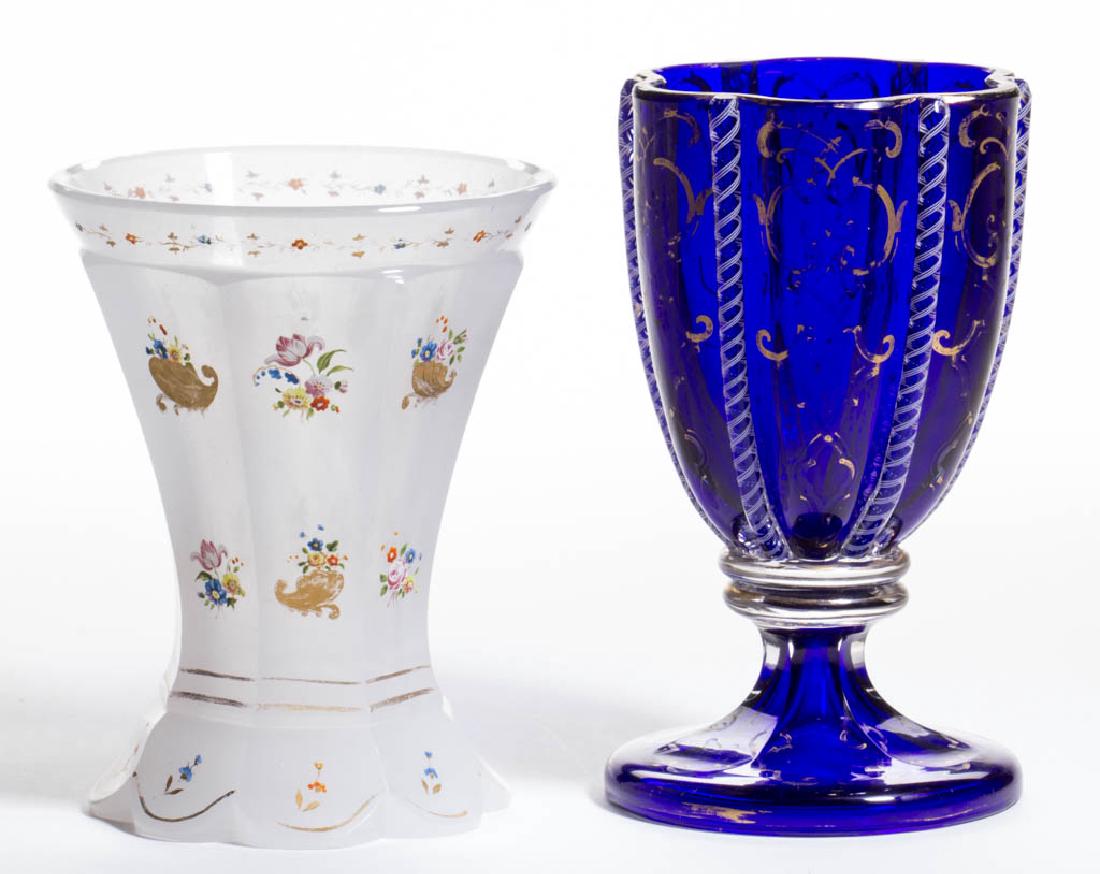 ASSORTED BOHEMIAN GLASS ARTICLES, LOT OF TWO (1 of 1)