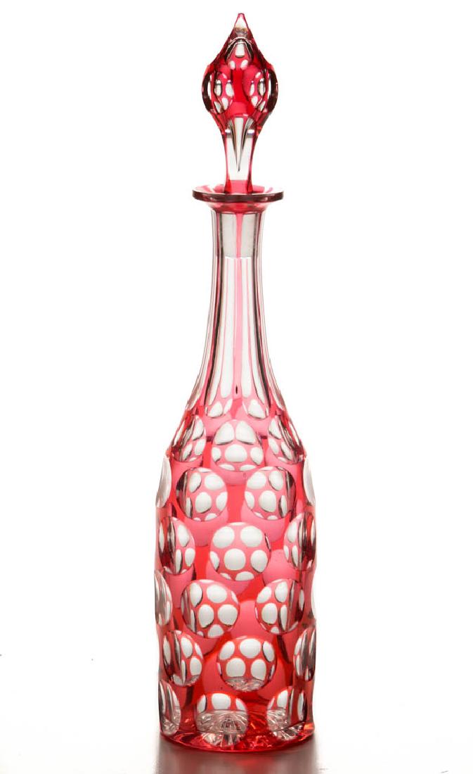 CUT OVERLAY PUNTY DECANTER (1 of 1)