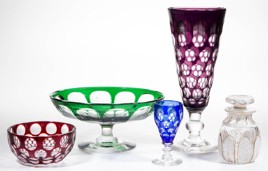 ASSORTED CUT OVERLAY ARTICLES, LOT OF FIVE (1 of 1)