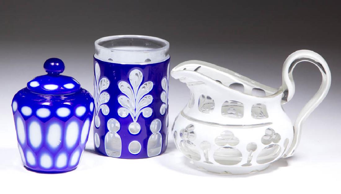 ASSORTED CUT OVERLAY ARTICLES, LOT OF THREE (1 of 1)