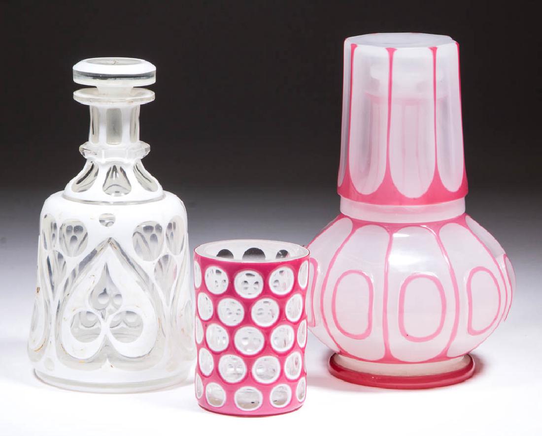 ASSORTED CUT OVERLAY ARTICLES, LOT OF THREE (1 of 1)