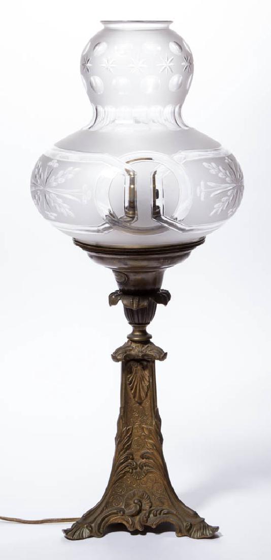 CORNELIUS & CO. BRASS SOLAR STAND LAMP (1 of 5)