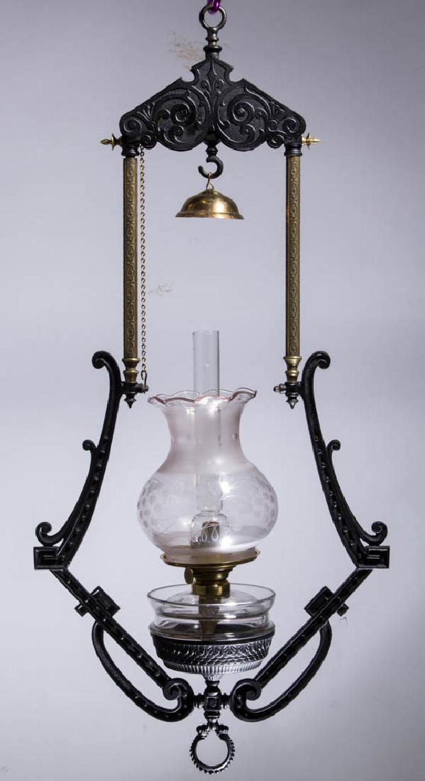 BRADLEY & HUBBARD EXTENSION CAST-IRON KEROSENE (1 of 1)
