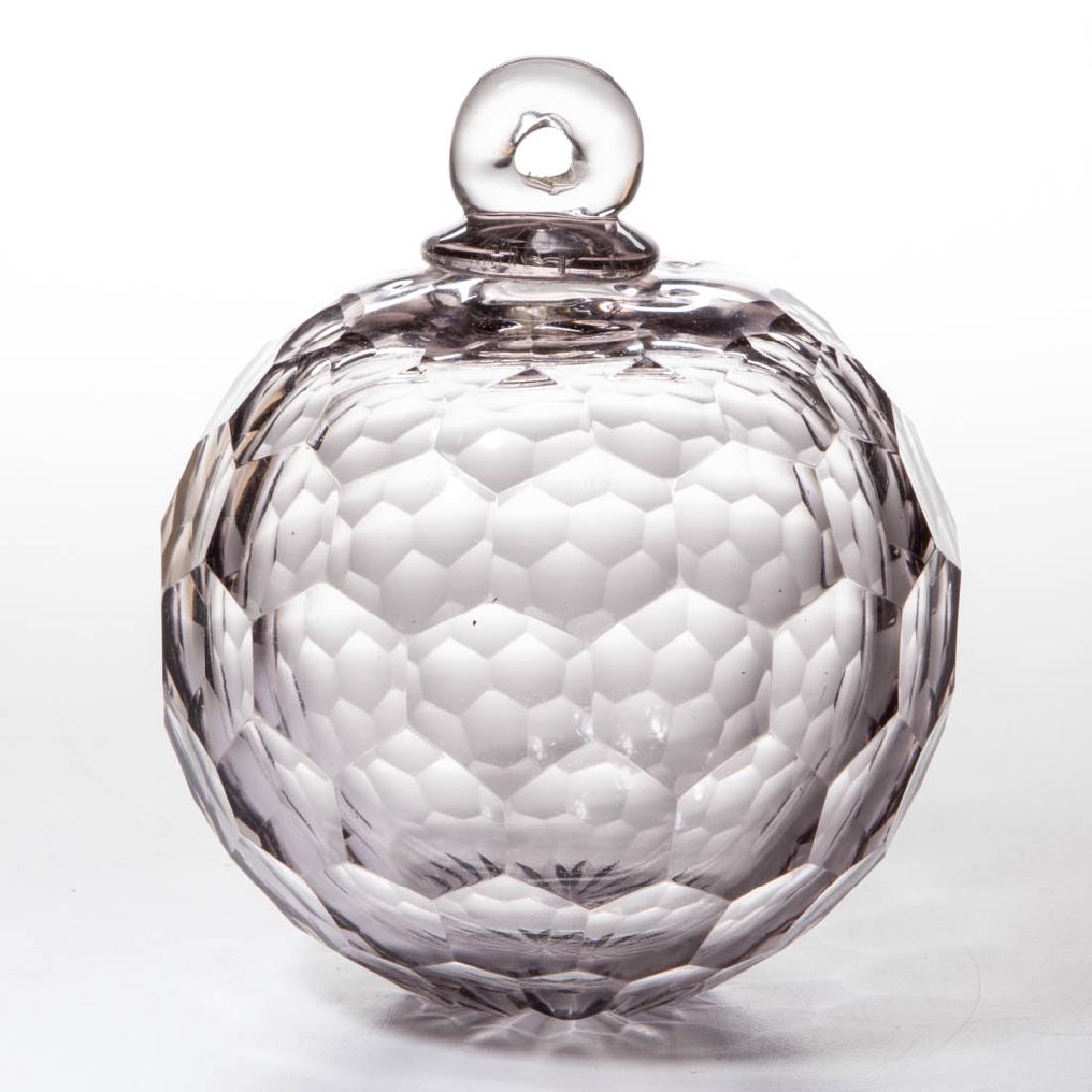 HONEYCOMB-CUT GLASS CHANDELIER WEIGHT (1 of 1)